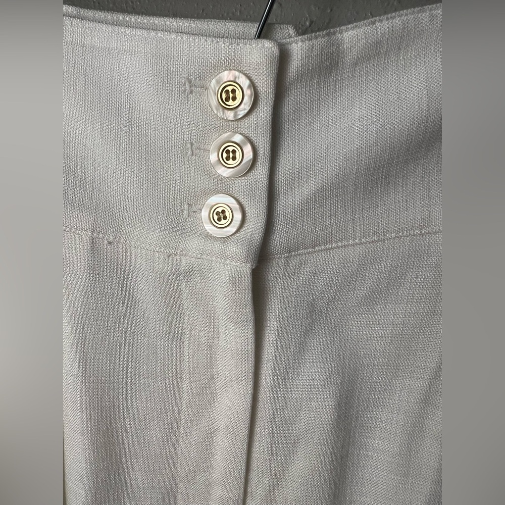 Veronica Beard Alicia High Rise Pleated Shorts In Off White Size 16 New - Picture 5 of 10